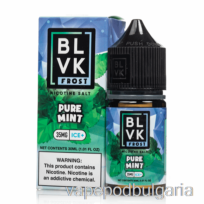 Vape Bulgaria Pure Mint - Blvk Frost Salts - 30ml 35mg